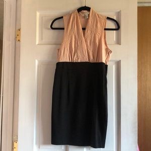 Classy pink and black dress